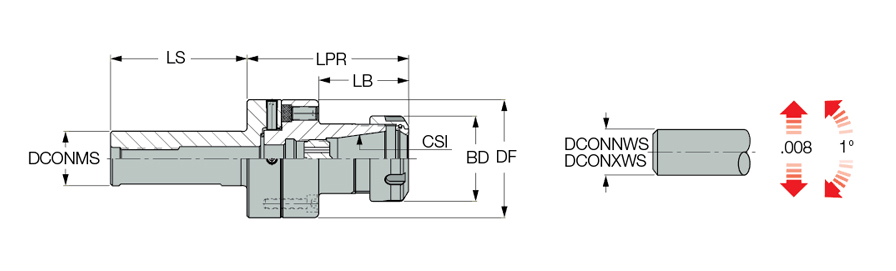 &lrm;ADJ ST1-1/4 D2.756 ER32