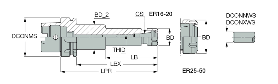 HSK A100 ER40X120