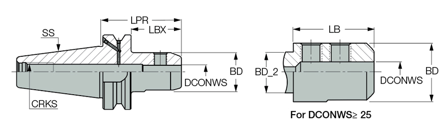 BT40 EM 32X110