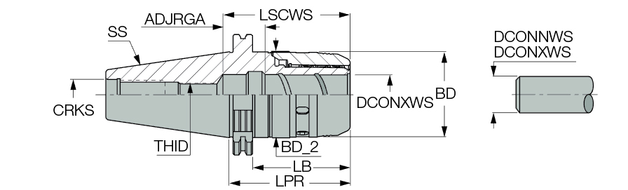 DIN69871 50 MAXIN 32X100
