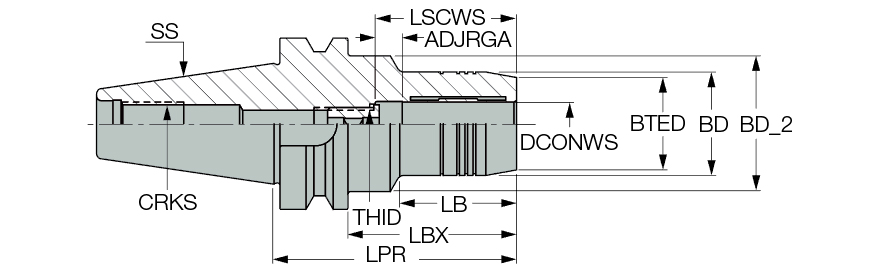 BT40 HYDRO 25X90
