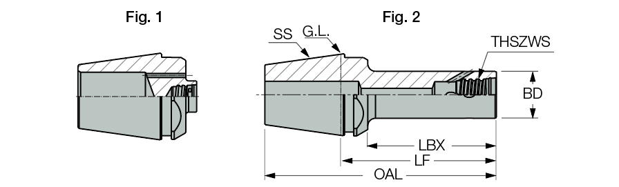 イスカル マルチマスター コレット一体型ホルダー(クーラント穴付タイプ) MM S-A-H025-ER32-T12-H - 1